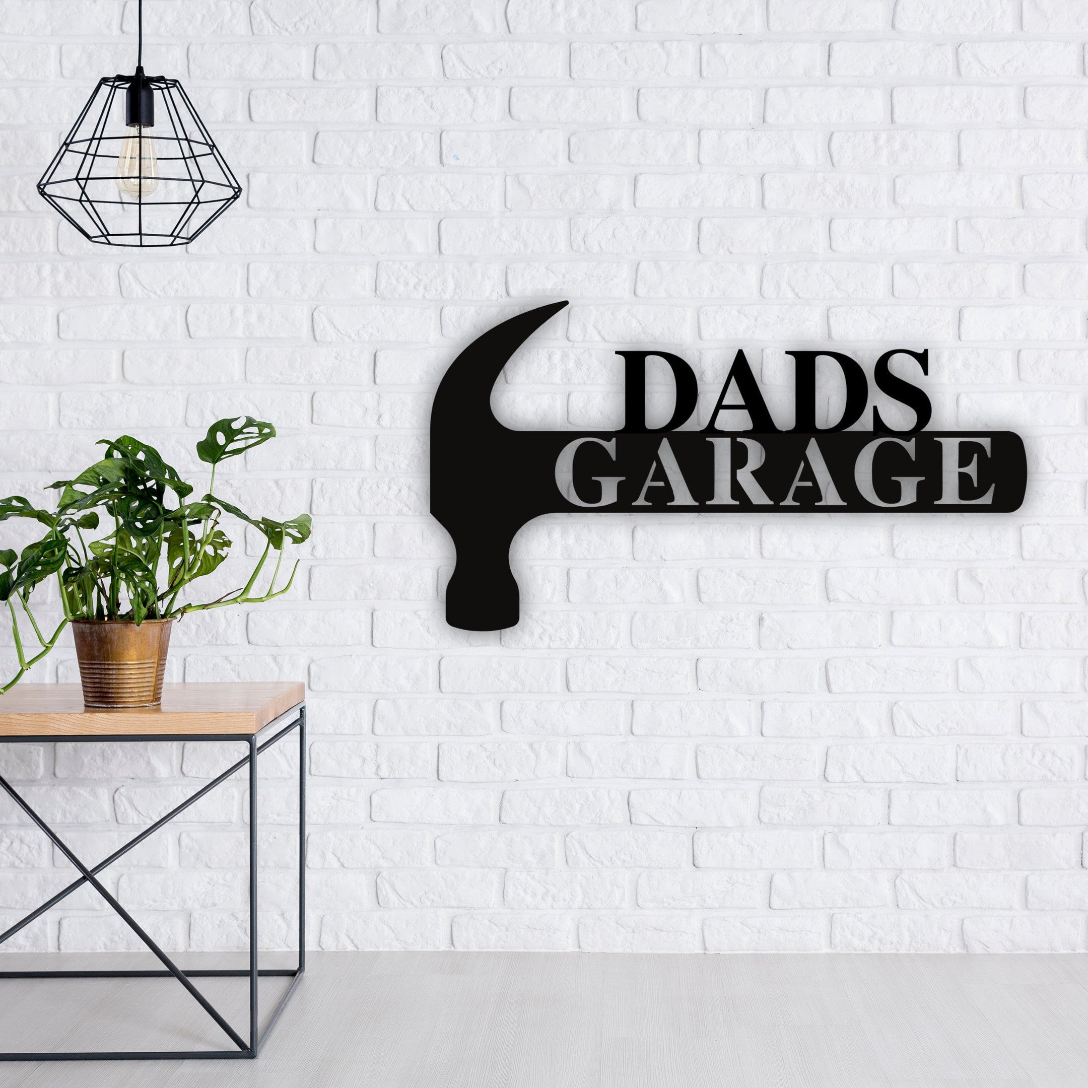 Custom Dad Garage Metal Sign, Dads Garage Metal Sign, Personalized Garage Metal Sign, Garage Wall Sign Art, Garage Decor, Fathers Day Gift Laser Cut Metal Signs Custom Gift Ideas