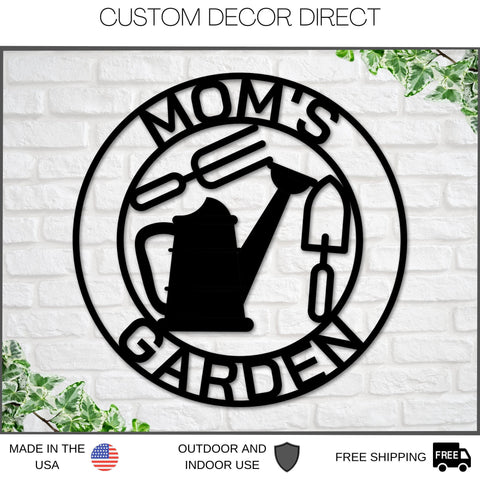 Custom Garden Metal Sign, Personalized Garden Sign, Garden Business Name Sign, Mother's Day Gift, Gifts For Her, Garden Decor, Garden Sign Laser Cut Metal Signs Custom Gift Ideas