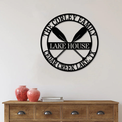 Lake House Signs Outdoor Personalized, Lake House Decor, Lake House Outdoor Sign, Lake Metal Art, Lake Life Sign Lake House Sign Laser Cut Metal Signs Custom Gift Ideas