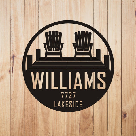 Family Lake Lot Sign, Lake House Sign, Lakeside Sign, Lake House Decor, Lake Decor, Metal Sign, Metal Sign Personalized, Laser Cut Metal Signs Custom Gift Ideas