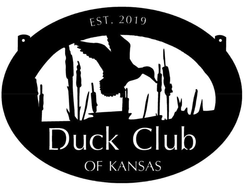 Metal Sign With Duck, Cattail Scene, Metal Wall Art, Metal House Sign Laser Cut Metal Signs Custom Gift Ideas