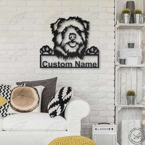 Norfolk Norwich Terrier Dog Personalized Metal Wall Decor, Cut Metal Sign, Metal Wall Art, Metal House Sign, Metal Laser Cut Metal Signs Custom Gift Ideas