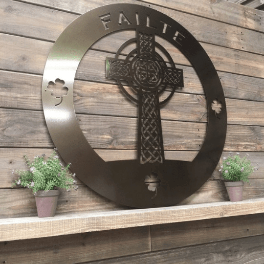 Celtic Cross Of Life Family Name Sign, Cut Metal Sign, Metal Wall Art, Metal House Sign Laser Cut Metal Signs Custom Gift Ideas