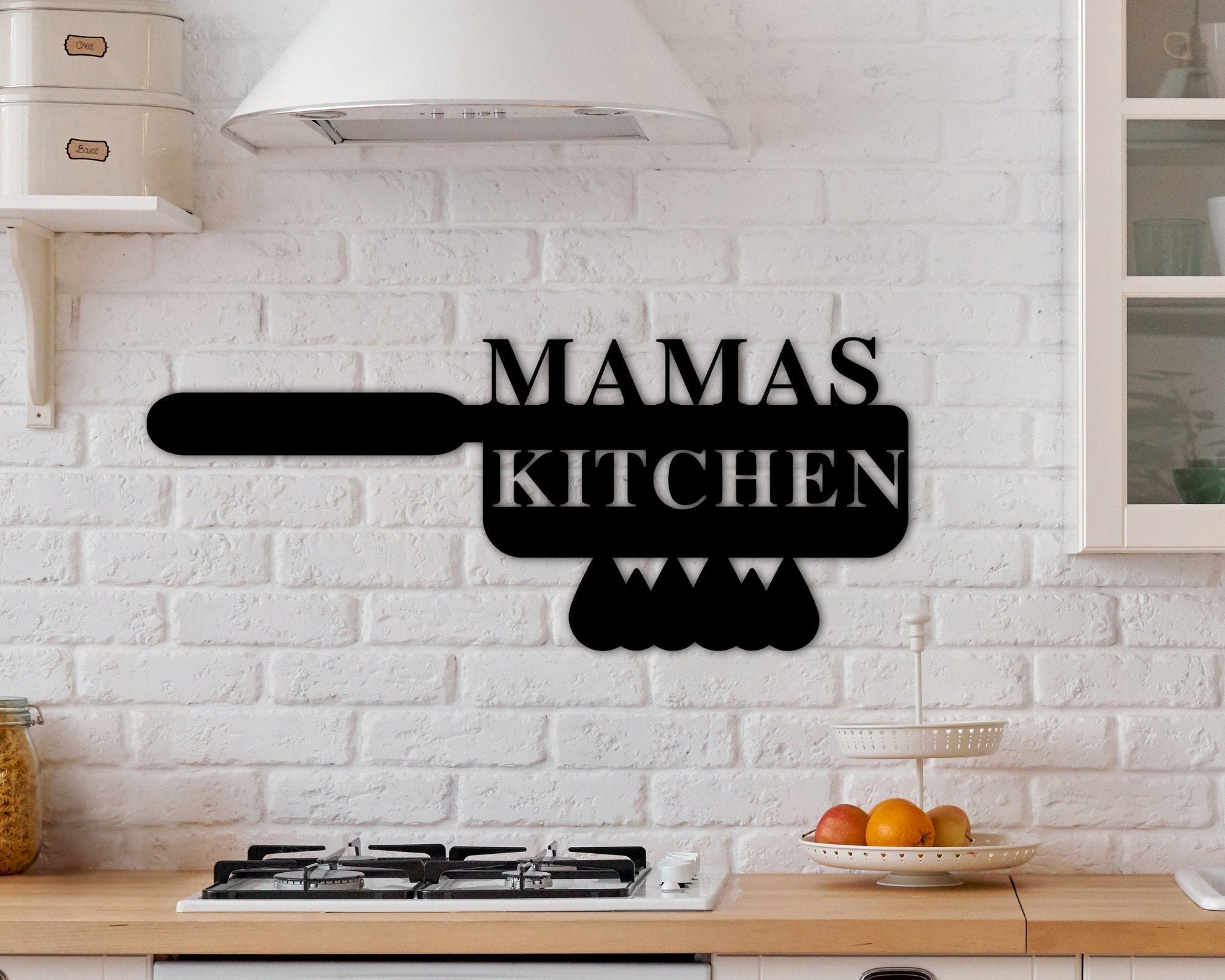 Custom Kitchen Sign, Kitchen Metal Sign, Personalized Kitchen Sign, Mamas Kitchen, Mother's Day Gift, Gift For Grandma, Kitchen Decor Laser Cut Metal Signs Custom Gift Ideas