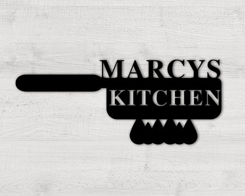 Custom Kitchen Sign, Kitchen Metal Sign, Personalized Kitchen Sign, Mamas Kitchen, Mother's Day Gift, Gift For Grandma, Kitchen Decor Laser Cut Metal Signs Custom Gift Ideas