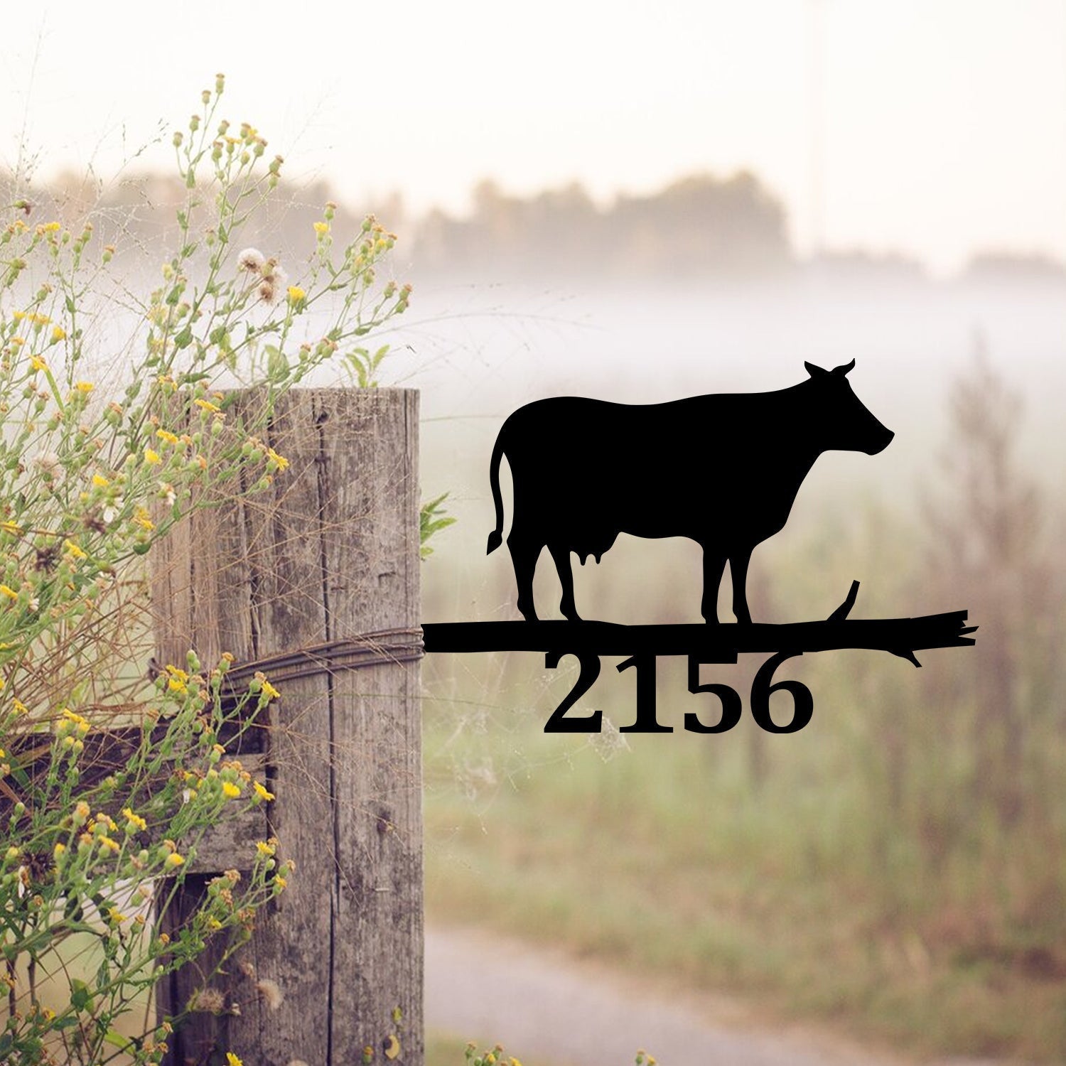 Custom Funny Cow Metal Tree Stake, Farm, Barn Decoration Laser Cut Metal Signs Custom Gift Ideas