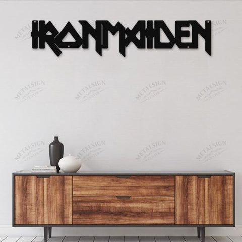 Iron Maiden Metal Wall Art, Metal Sign Wall Decor, Cut Metal Sign, Metal Wall Art, Metal House Sign Laser Cut Metal Signs Custom Gift Ideas