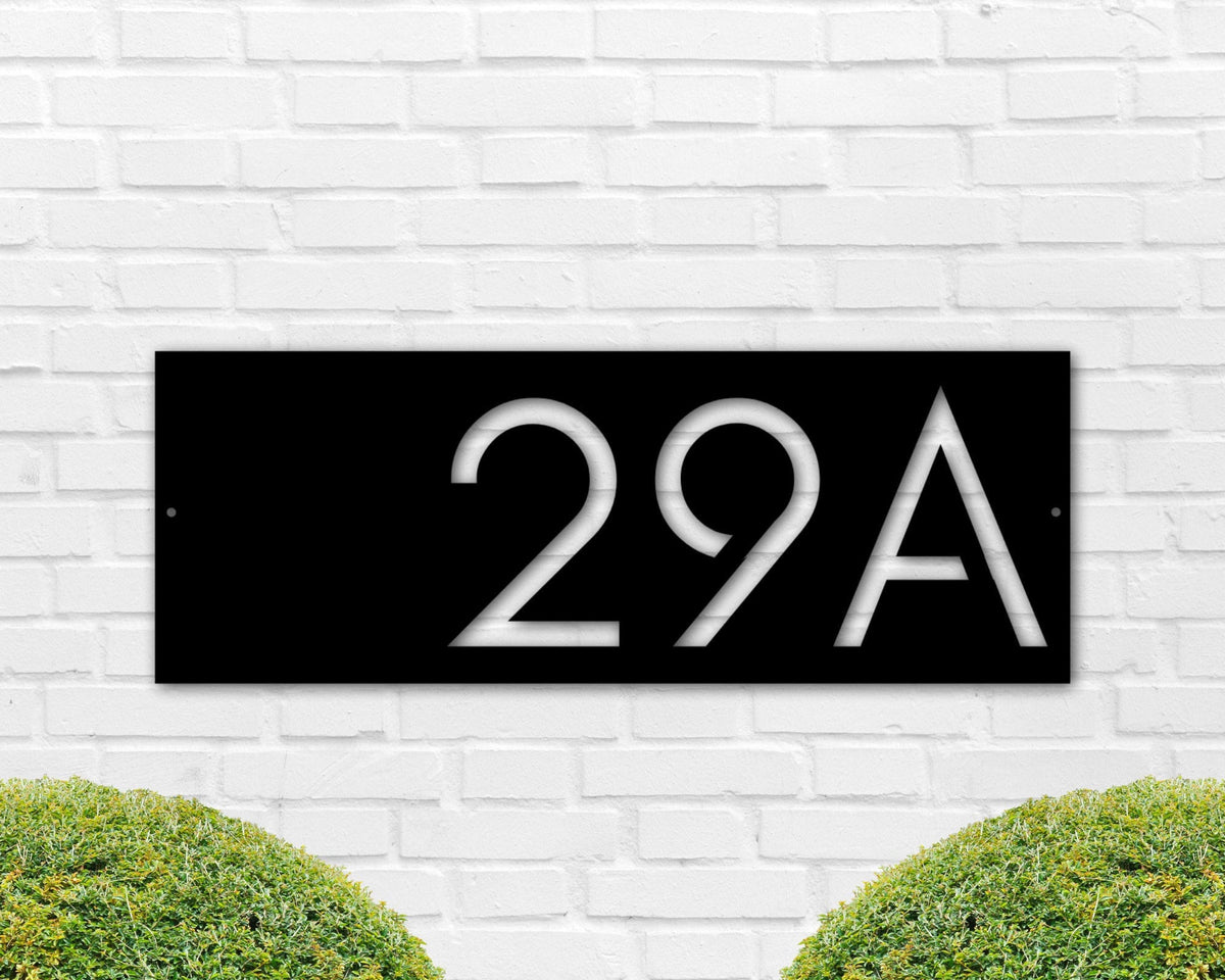 Apartment Number Sign, Custom Metal Address Sign, Hotel Room Sign, Personalized House Numbers, Modern Address Plaque, Front Porch Decor Laser Cut Metal Signs Custom Gift Ideas