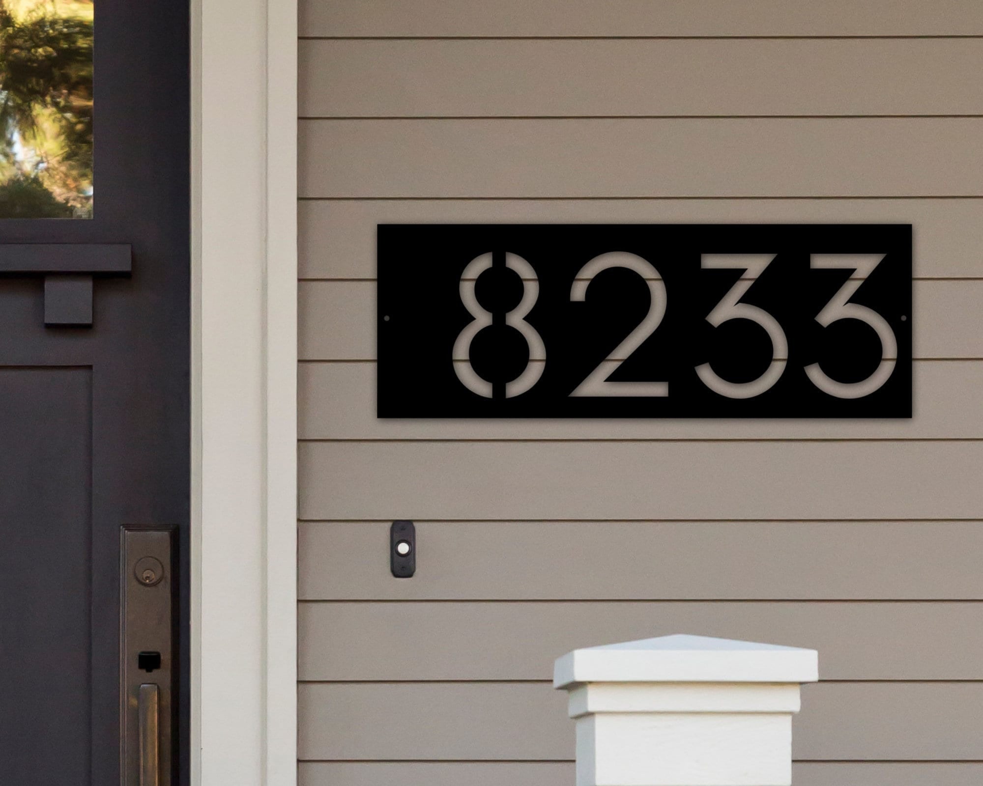 Apartment Number Sign, Custom Metal Address Sign, Hotel Room Sign, Personalized House Numbers, Modern Address Plaque, Front Porch Decor Laser Cut Metal Signs Custom Gift Ideas