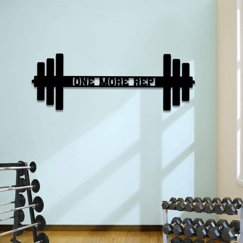 One More Rep Metal Gym Sign, Metal Laser Cut Metal Signs Custom Gift Ideas