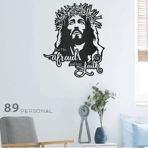 Don't Be Afraid Just Have Faith Metal House Sign Laser Cut Metal Signs Custom Gift Ideas