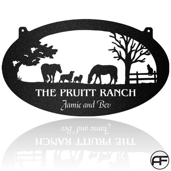 Farmer Horse Dog And Cat Fence Personalized Horse Metal Sign, Horseshoe Art, Western Decor, Initial Metal Sign, Housewarming Gift, Farmhouse Decor Afcultures Metal Wall Art, Metal Laser Cut Metal Signs Custom Gift Ideas