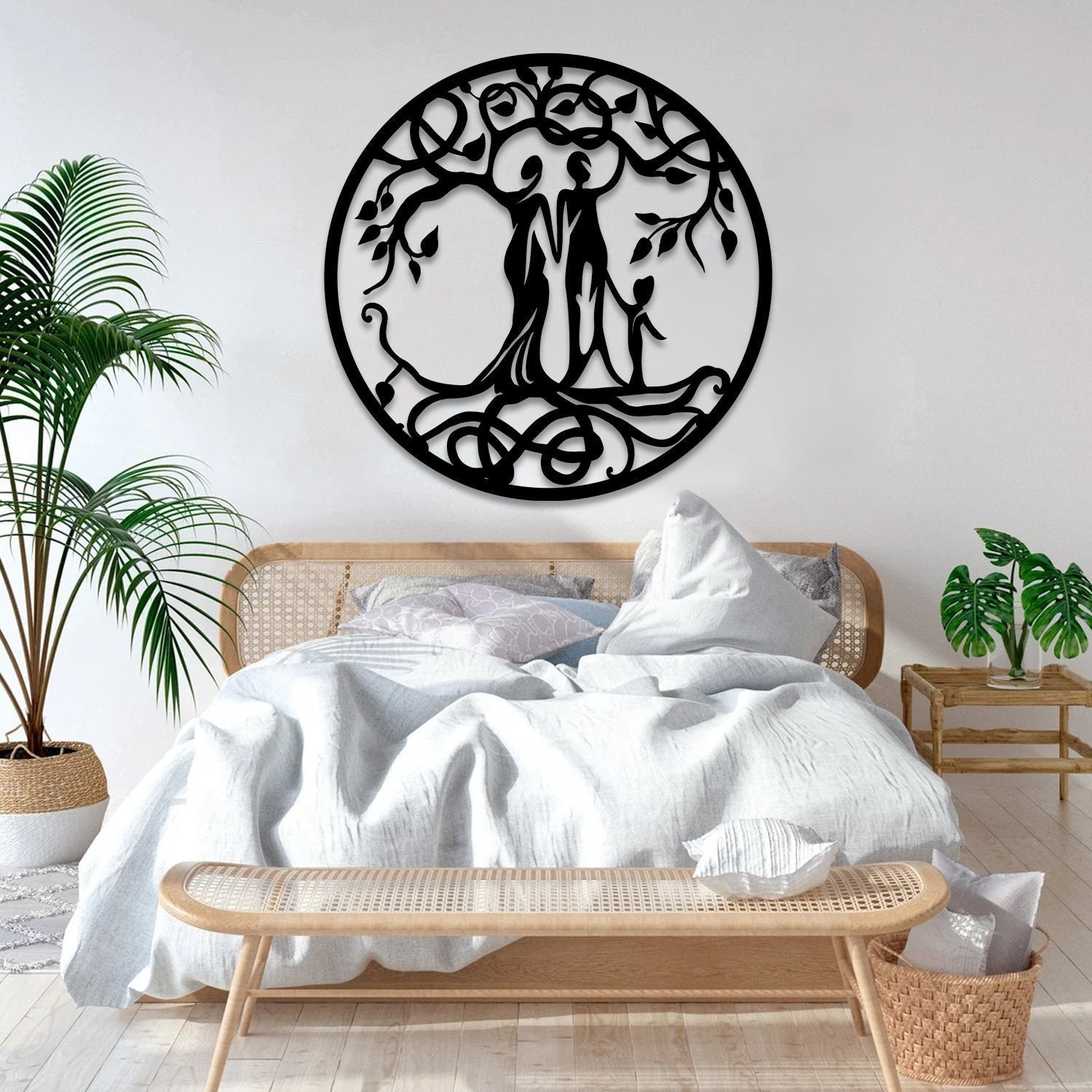 Mom, Dad And Kid Tree Of Life Metal Sign, Wedding Gift Laser Cut Metal Signs Custom Gift Ideas