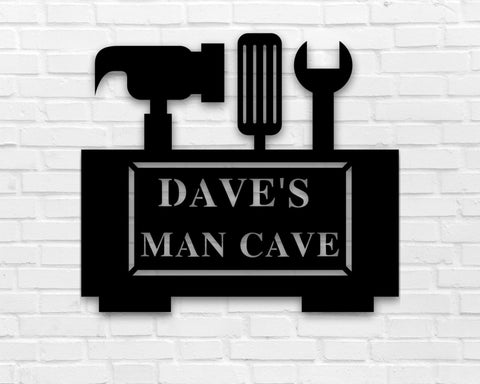 Custom Metal Man Cave Sign, Man Cave Decor, Man Cave Metal Signs, Man Cave Sign, Personalized Man Cave Sign Metal, Custom Man Cave Sign Laser Cut Metal Signs Custom Gift Ideas