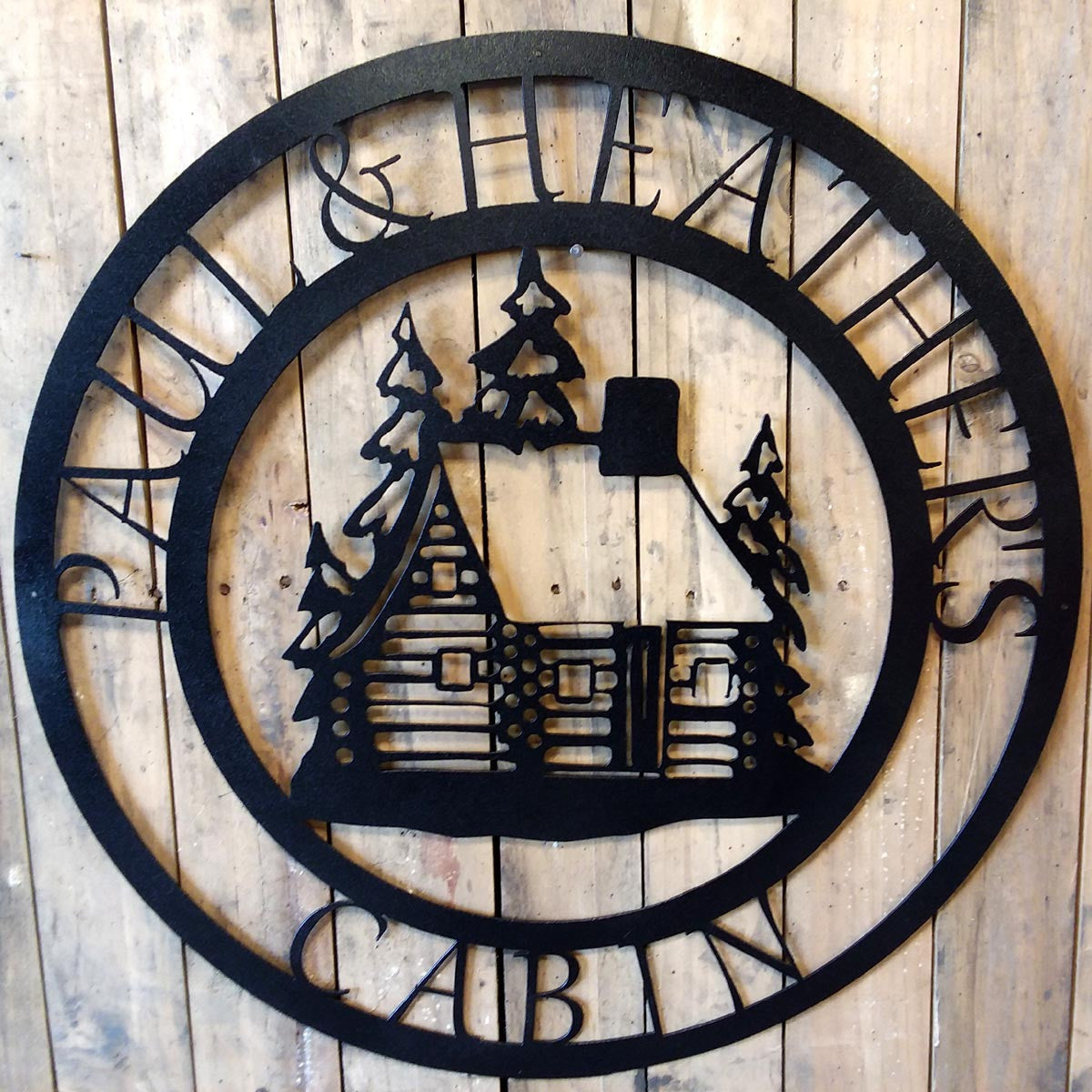 Welcome to my perfect Cabin Personalized Cut Metal Sign Laser Cut Metal Signs Custom Gift Ideas