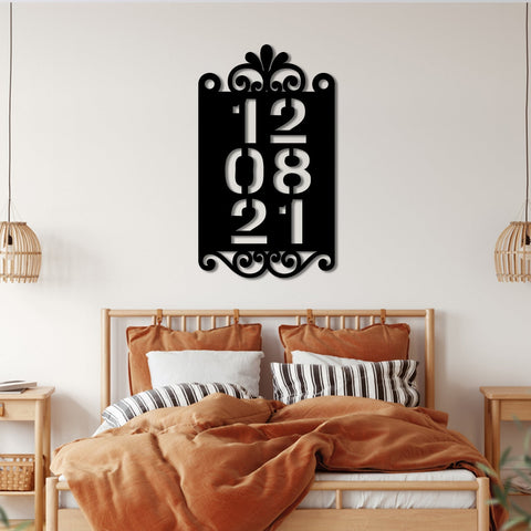 Valentines Day Metal Sign, Custom Home Decor Gift For Him, Her, Couple, Wedding, Anniversary Housewarming Wall Art, Metal Laser Cut Metal Signs Custom Gift Ideas