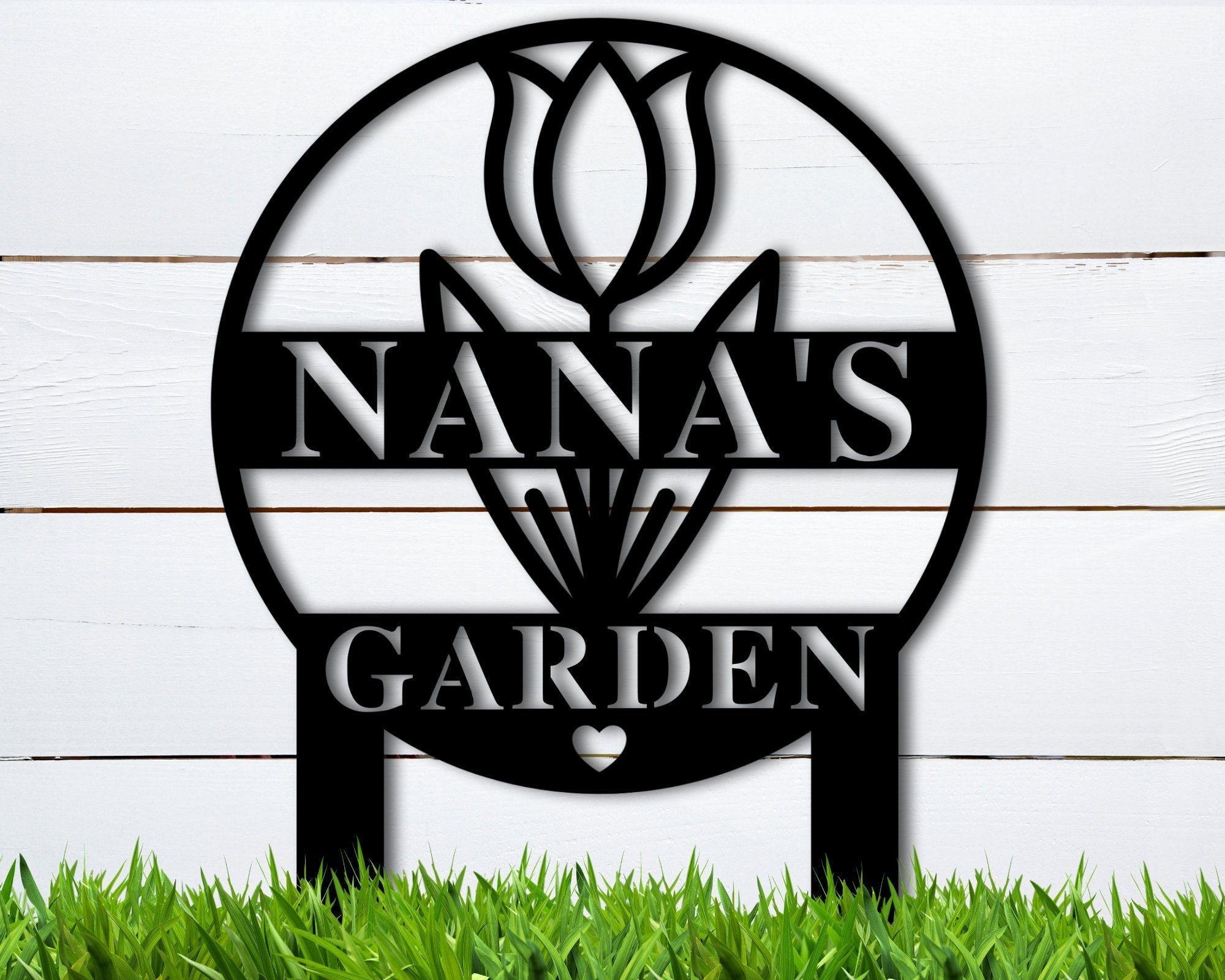 Personalized Garden Sign With Stake, Metal Sign For Garden, Flower Garden Sign, Custom Garden Sign On Stake, Outdoor Metal Garden Sign Laser Cut Metal Signs Custom Gift Ideas