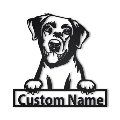 Personalized Labrador Retriever Dog Metal Sign Art, Custom Labrador Retriever Metal Sign, Birthday Gift, Animal Funny, Father's Day Gift, Laser Cut Metal Signs Custom Gift Ideas
