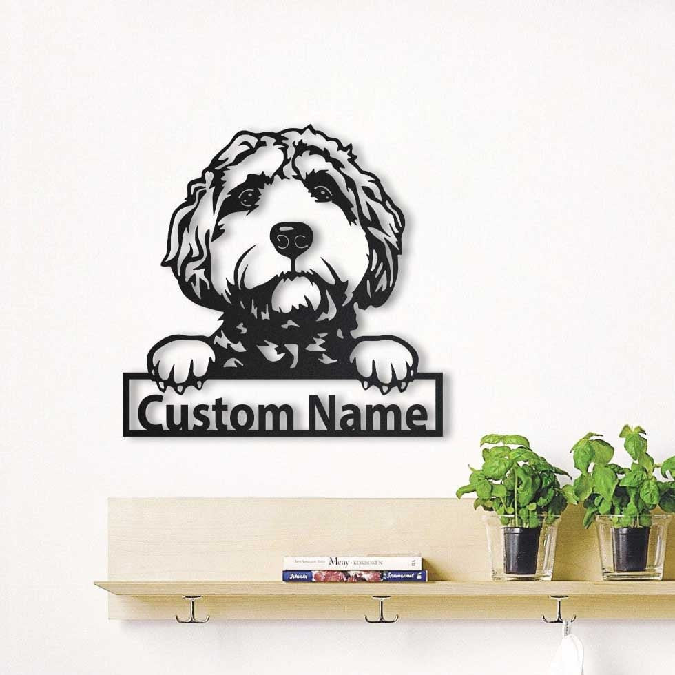 Personalized Goldendoodle Dog Metal Sign Art, Custom Goldendoodle Dog Metal Sign, Goldendoodle Dog Gifts Funny, Dog Gift, Animal Custom, Laser Cut Metal Signs Custom Gift Ideas