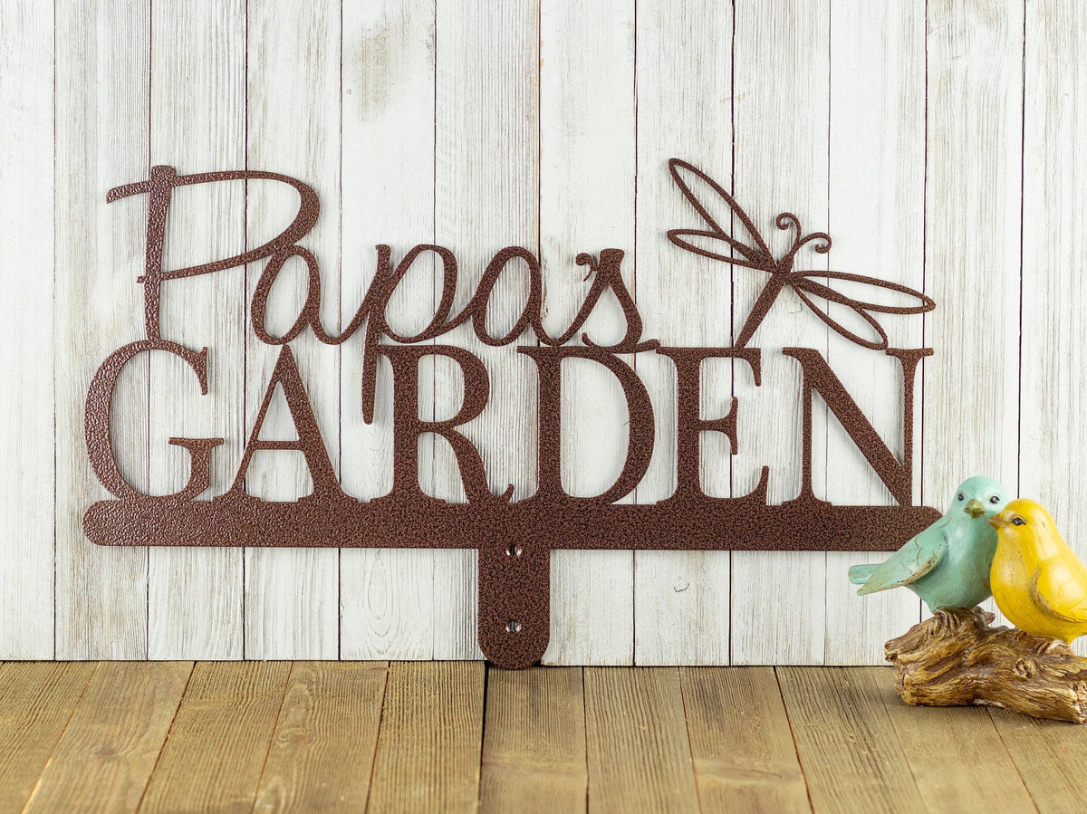 Personalized Garden Sign, Metal Garden Sign, Custom Garden Sign, Garden Decor, Name Sign, Laser Cut Steel, Laser Cut Metal Signs Custom Gift Ideas