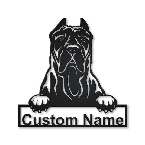 Personalized Presa Canario Dog Metal Sign Art, Custom Presa Canario Dog Metal Sign, Animal Funny, Father's Day Gift, Pets Gift Laser Cut Metal Signs Custom Gift Ideas