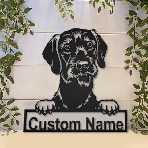 Personalized Short Haired Pudelpointer Dog Metal Sign Art, Custom Short Haired Pudelpointer Dog Metal Sign, Animal Funny, Pet Gift Laser Cut Metal Signs Custom Gift Ideas