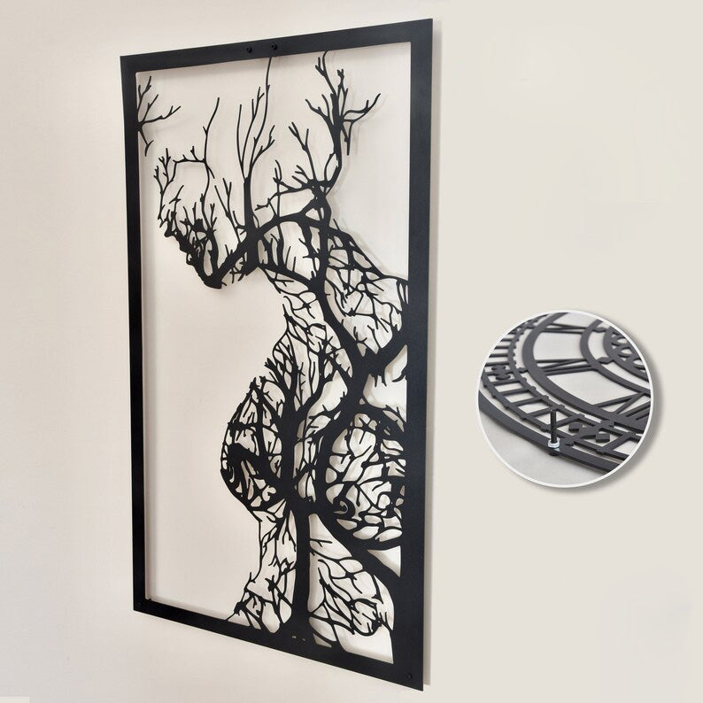 Mom Woman Tree Forest Found my soul Cut Metal Sign Laser Cut Metal Signs Custom Gift Ideas