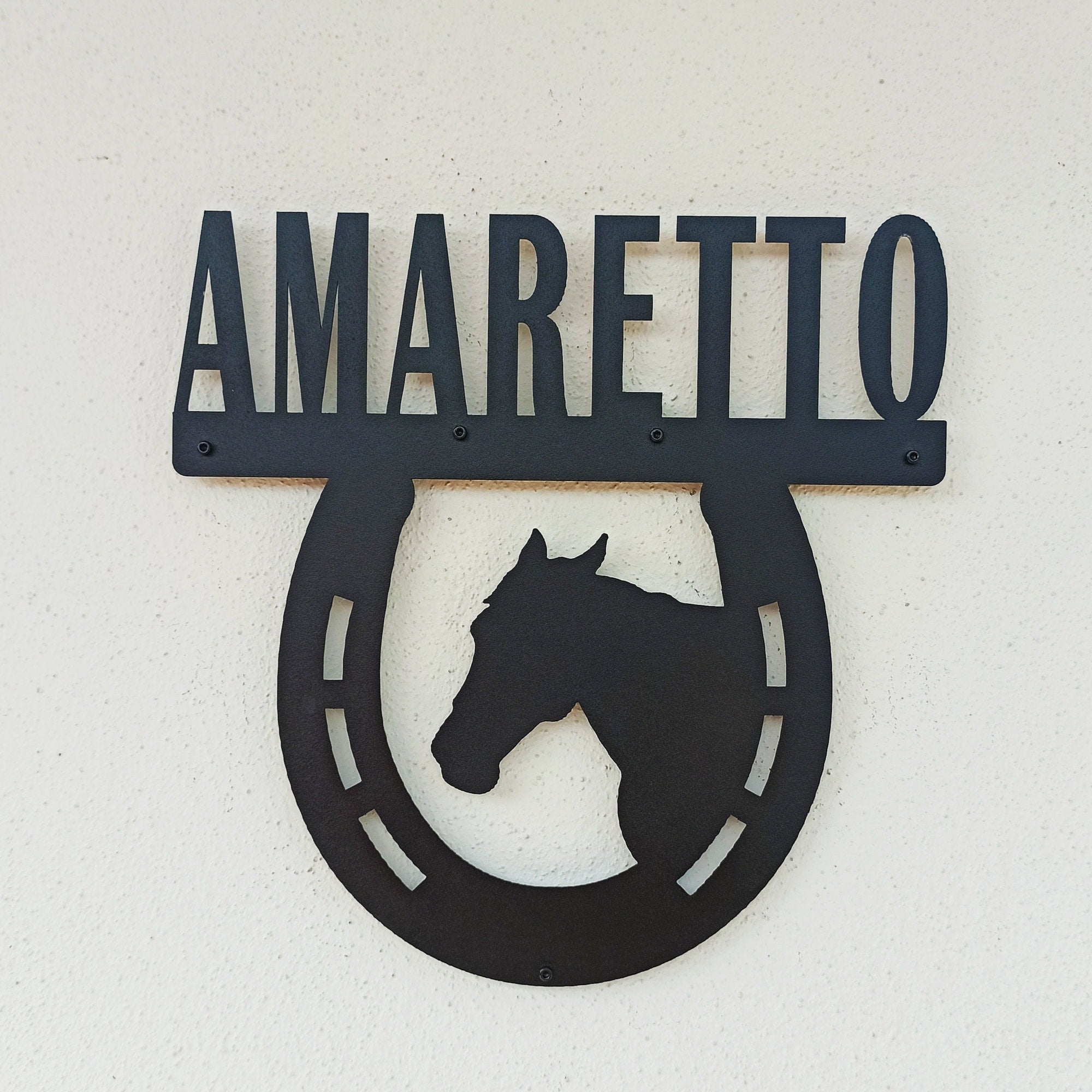 Personalized Horse Stall Sign, Horse Stall Nameplate, Metal Sign, Horse Farm Sign, Horse Wall Decor Laser Cut Metal Signs Custom Gift Ideas