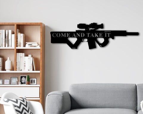 Personalized Gun Name Sign, Gun Owner Gift, Armory Decor, 2nd Amendment, Army Gift, Veteran Gift, Father's Day Gift, Hunting Gift, Ar15 Laser Cut Metal Signs Custom Gift Ideas