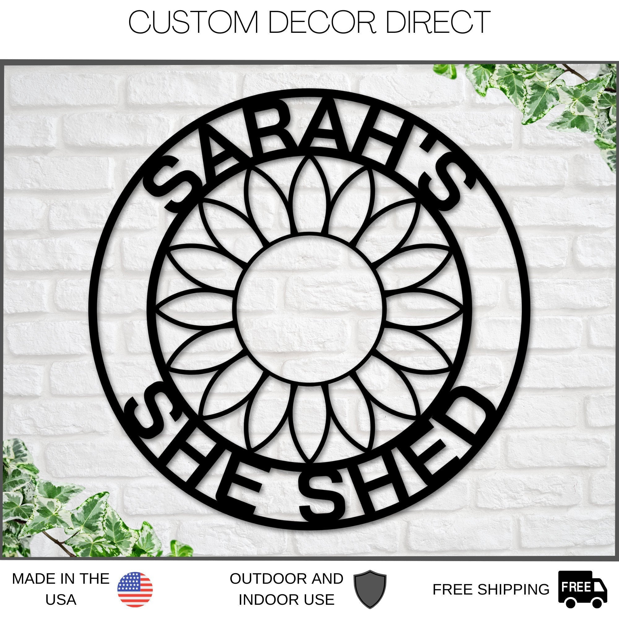 She Shed Sign, Personalized She Shed Sign, She Shed Decor, Women Cave Sign, Metal She Shed Sign, Custom She Shed Sign, She Shack, Mom Cave Laser Cut Metal Signs Custom Gift Ideas