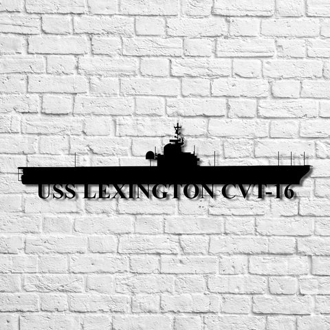 Aeticon PrintPrint Uss Lexington Cvt16 Navy Ship Metal Art, Custom Us Navy Ship Cut Metal Sign, Gift For Navy Veteran, Navy Ships Silhouette Metal Art, Navy Home Decor Laser Cut Metal Signs Custom Gift Ideas