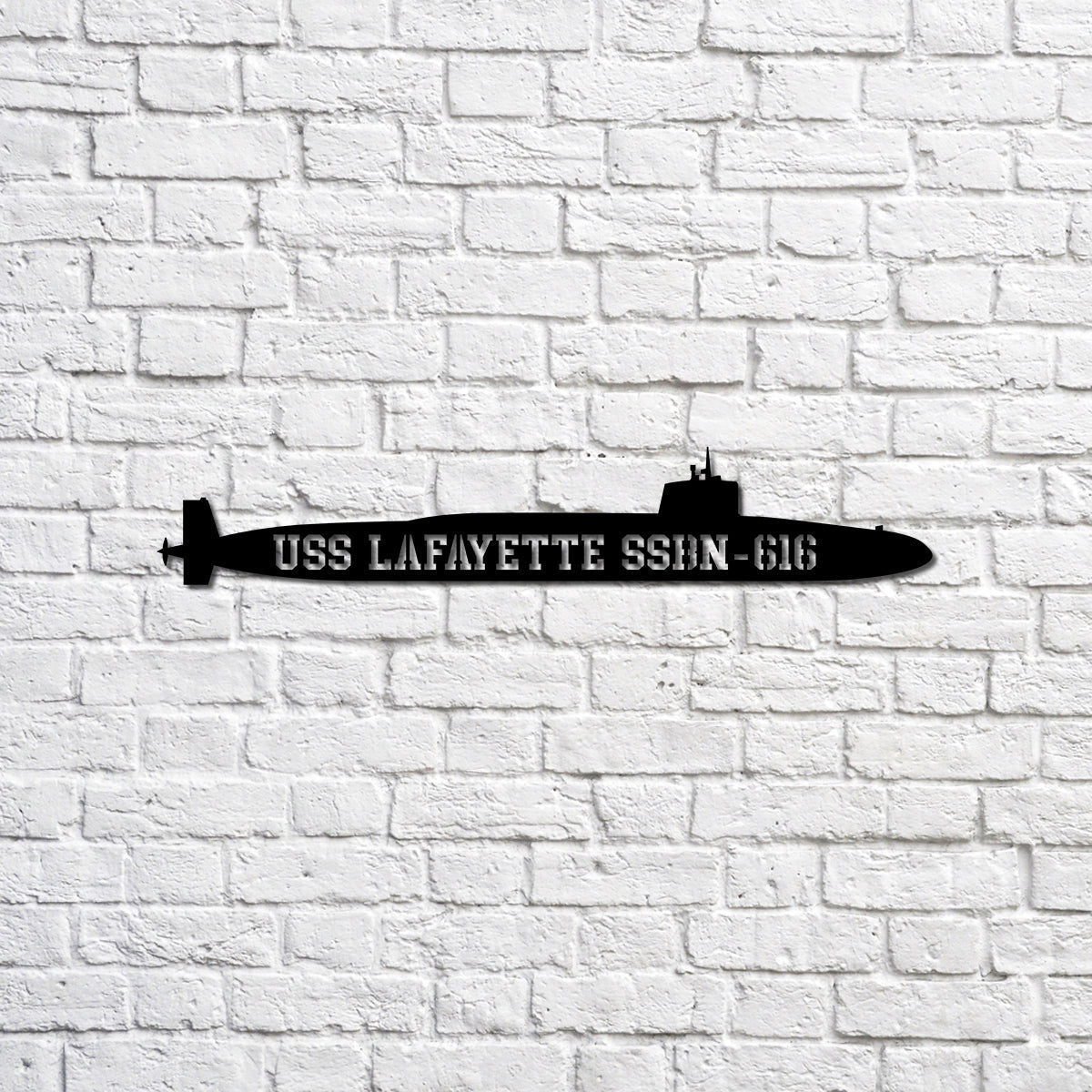 Uss Lafayette Ssbn616 Navy Ship Metal Sign, Memory Wall Metal Sign Gift For Navy Veteran, Navy Ships Silhouette Metal Sign Laser Cut Metal Signs Custom Gift Ideas