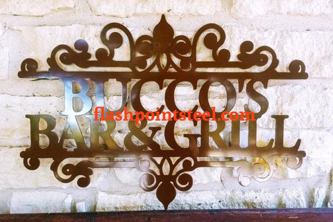 Personalized Metal Sign, Established, Ornament Sign, Family Sign, Vintage, Steel Art, Welcome Sign, Housewarming Gift, Mr And Mrs Sign Laser Cut Metal Signs Custom Gift Ideas