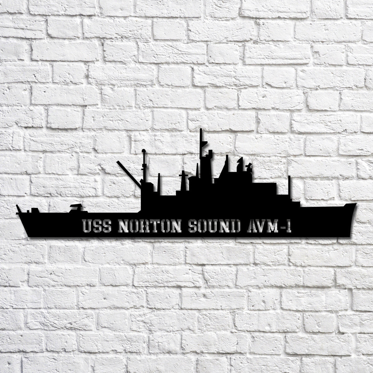 Uss Norton Sound Avm1 Navy Ship Metal Art, Gift For Navy Veteran, Navy Ships Silhouette Metal Art, Navy Home Decor Laser Cut Metal Signs Custom Gift Ideas