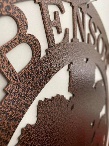 Personalized Oak Tree Custom Metal Sign, Cut Metal Sign, Metal Wall Art, Metal House Sign Laser Cut Metal Signs Custom Gift Ideas