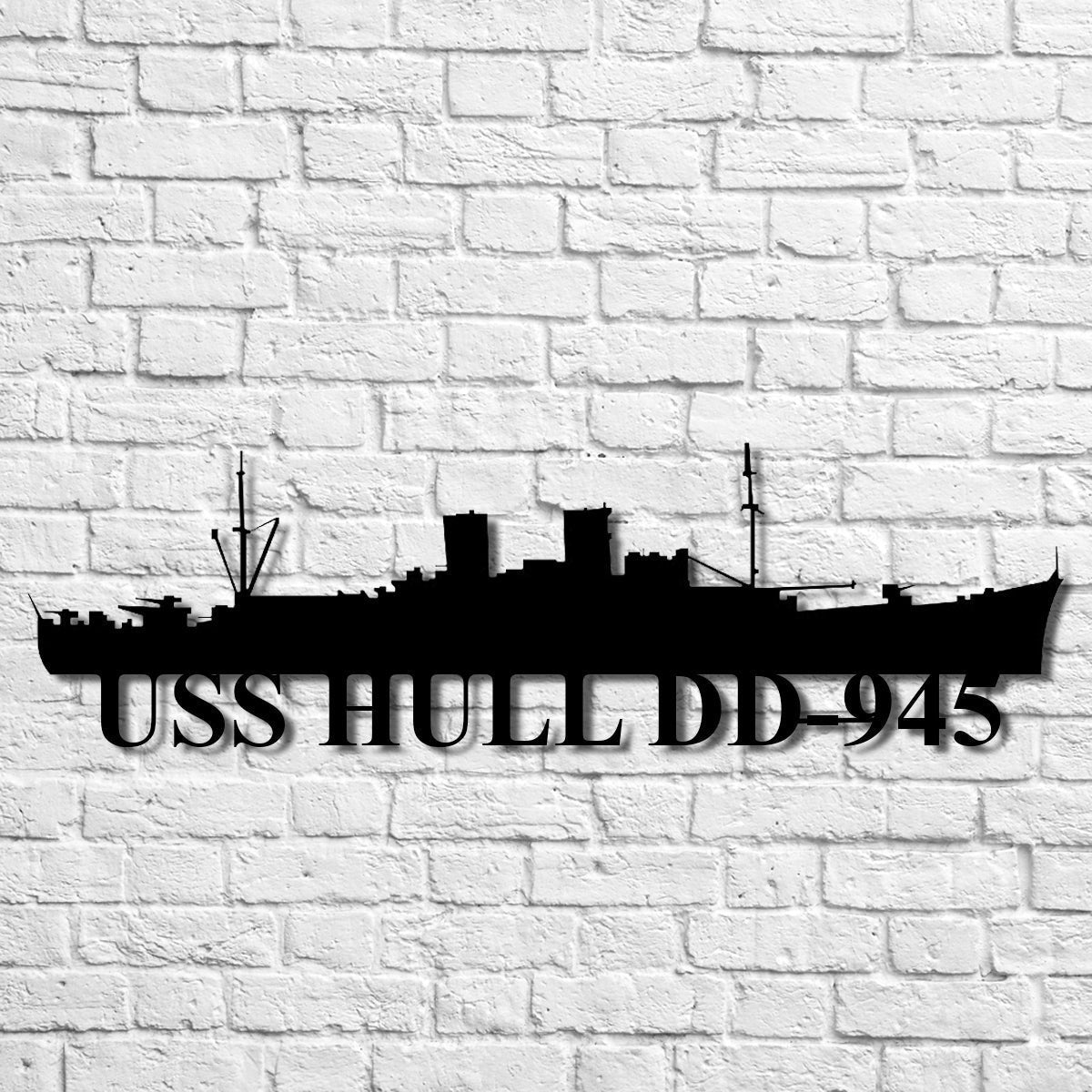 Uss Hull Dd945 Navy Ship Metal Art, Custom Us Navy Ship Cut Metal Sign, Gift For Navy Veteran, Navy Ships Silhouette Metal Art, Navy Home Decor Laser Cut Metal Signs Custom Gift Ideas