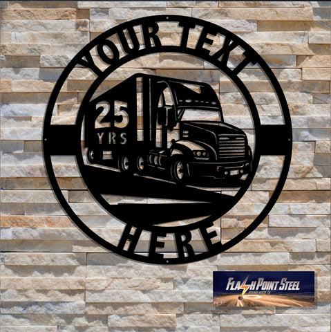 Trucker Truck Driver Sign, Metal Art, Semi Truck Sign, Retired Driver, Personalized Retired Sign, Truck Driver Awards, Retired Trucker Gift Laser Cut Metal Signs Custom Gift Ideas
