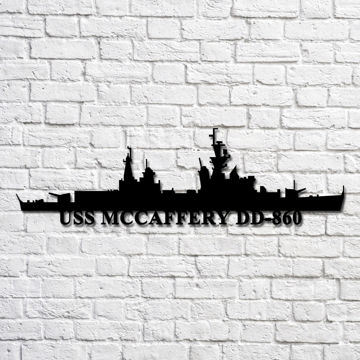Uss Mccaffery Dd860 Navy Ship Metal Art, Custom Us Navy Ship Cut Metal Sign, Gift For Navy Veteran, Navy Ships Silhouette Metal Art, Navy Home Decor Laser Cut Metal Signs Custom Gift Ideas