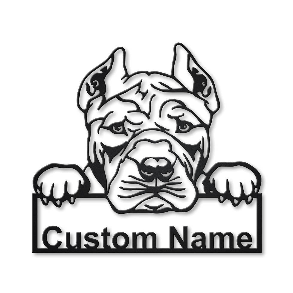 Personalized American Bully Dog Metal Sign Art, Custom Airedale Terrier Metal Sign, Airedale Terrier Funny, Dog Gift, Animal Custom, Laser Cut Metal Signs Custom Gift Ideas