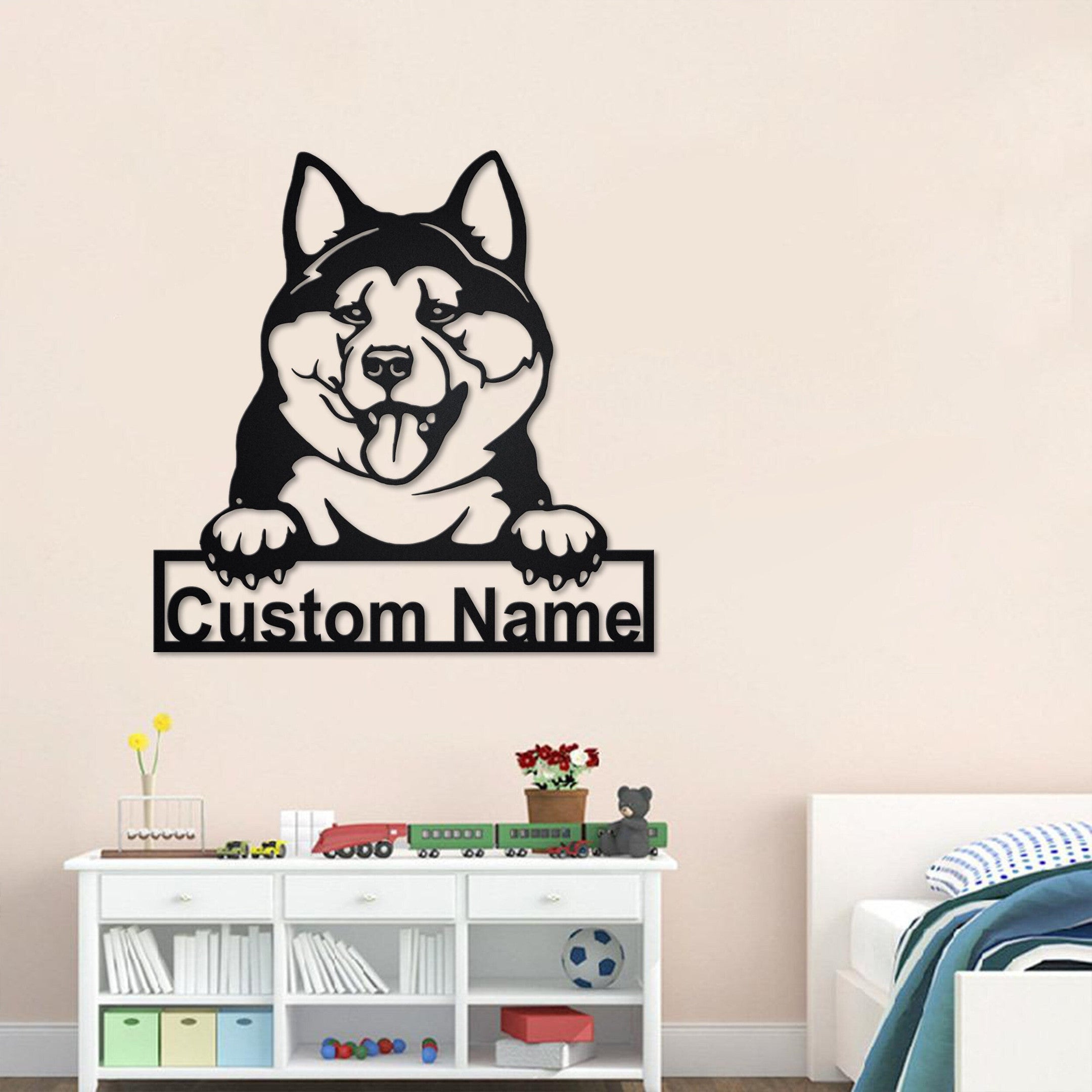 Personalized Akita Inu Metal Sign, Akita Inu Metal Wall Art, Dog Metal Sign, Akita Inu Lover Gifts, Dog Lover Gifts, Akita Inu Lover, Metal Laser Cut Metal Signs Custom Gift Ideas