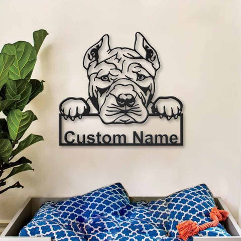 Personalized American Bully Dog Metal Sign Art, Custom Airedale Terrier Metal Sign, Airedale Terrier Funny, Dog Gift, Animal Custom, Laser Cut Metal Signs Custom Gift Ideas