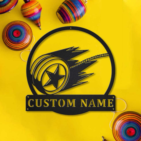 Personalized Yoyo Game Metal Sign Art, Custom Yoyo Game Metal Sign, Yoyo Game Gift, Decor Decoration, Birthday Gift, Laser Cut Metal Signs Custom Gift Ideas