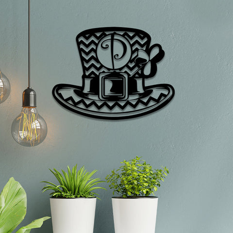 Personalized Leprechaun Hat Irish Celtic Metal Sign, Metal Laser Cut Metal Signs Custom Gift Ideas