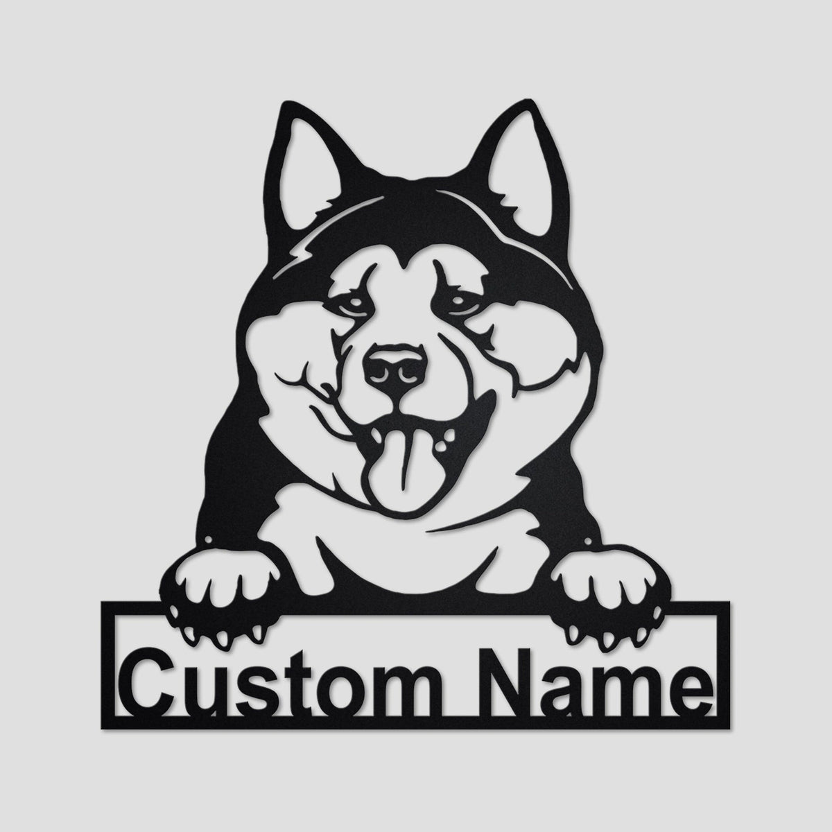 Personalized Akita Inu Metal Sign, Akita Inu Metal Wall Art, Dog Metal Sign, Akita Inu Lover Gifts, Dog Lover Gifts, Akita Inu Lover, Metal Laser Cut Metal Signs Custom Gift Ideas