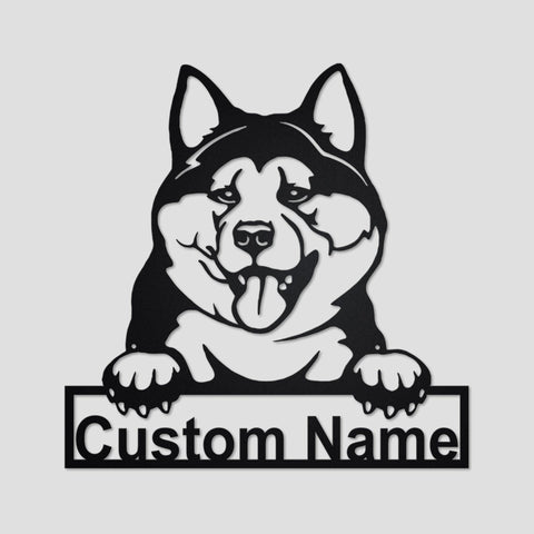 Personalized Akita Inu Metal Sign, Akita Inu Metal Wall Art, Dog Metal Sign, Akita Inu Lover Gifts, Dog Lover Gifts, Akita Inu Lover, Metal Laser Cut Metal Signs Custom Gift Ideas
