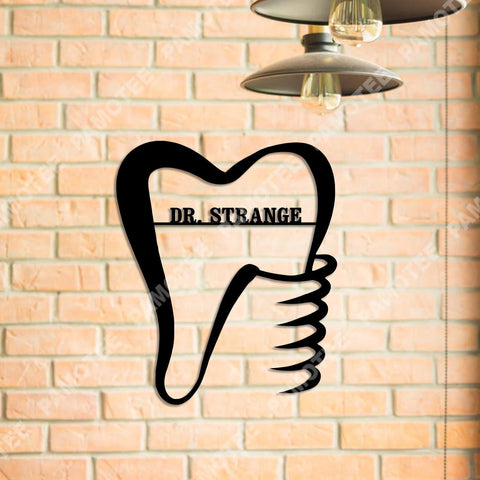 Personalized Hygienist Dentist Metal Sign, Home Decoration, Gift For Him, Metal Laser Cut Metal Signs Custom Gift Ideas