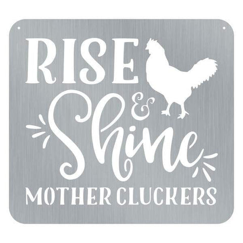 Rise & Shine Customized Metal Signs, Custom Metal Sign, Custom Signs, Metal Sign, Metal Laser Cut Metal Signs Custom Gift Ideas