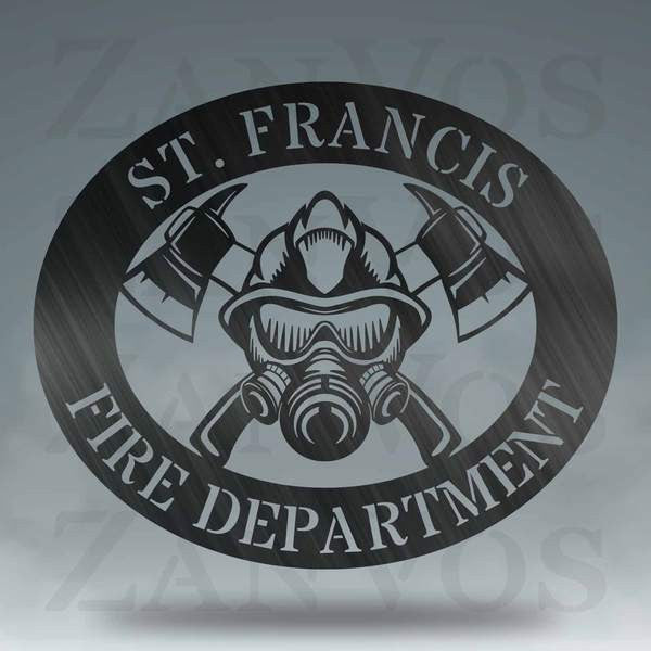 Firefighter Monogram Customized Metal Signs, Custom Metal Sign, Custom Signs, Metal Sign, Metal Laser Cut Metal Signs Custom Gift Ideas