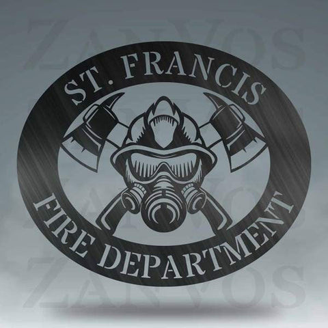 Firefighter Monogram Customized Metal Signs, Custom Metal Sign, Custom Signs, Metal Sign, Metal Laser Cut Metal Signs Custom Gift Ideas