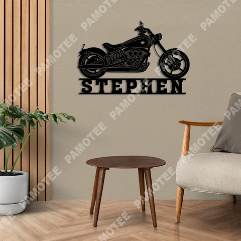 Custom Motorcycle Steel Art, Metal Wall Hanging, Father's Day Gift, Metal Laser Cut Metal Signs Custom Gift Ideas